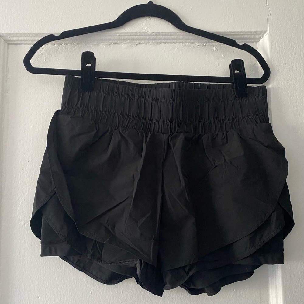Black BALEAF Women's 3" Workout Shorts High Waisted Shorts with Liner